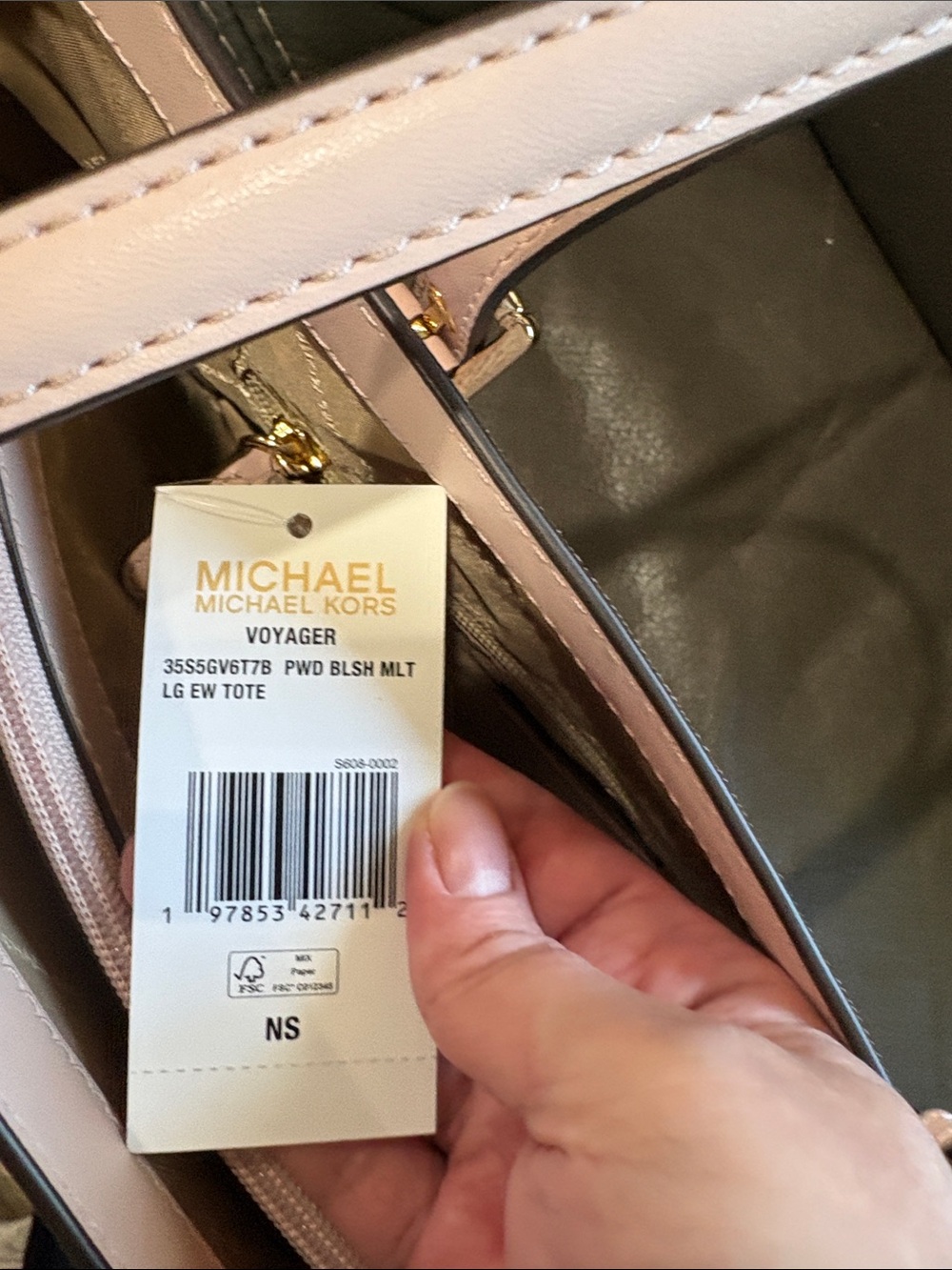 Michael Kors blush multi large tote - Picture 10 of 13